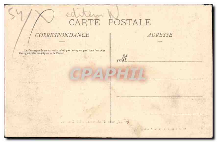 CPA Regiment d'Interie L'Infirmerie Militaria — Back