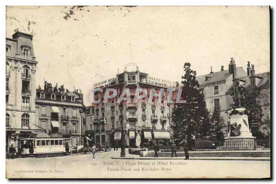 Nancy - Place Thiers et Hôtel Excelsior — Imprimeries Rennes de Nancy, n°159