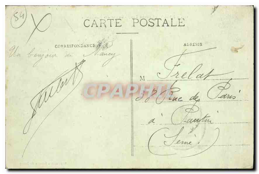 CPA NANCY Caserne Thiry Retour des manœuvre Militaria — Rückseite