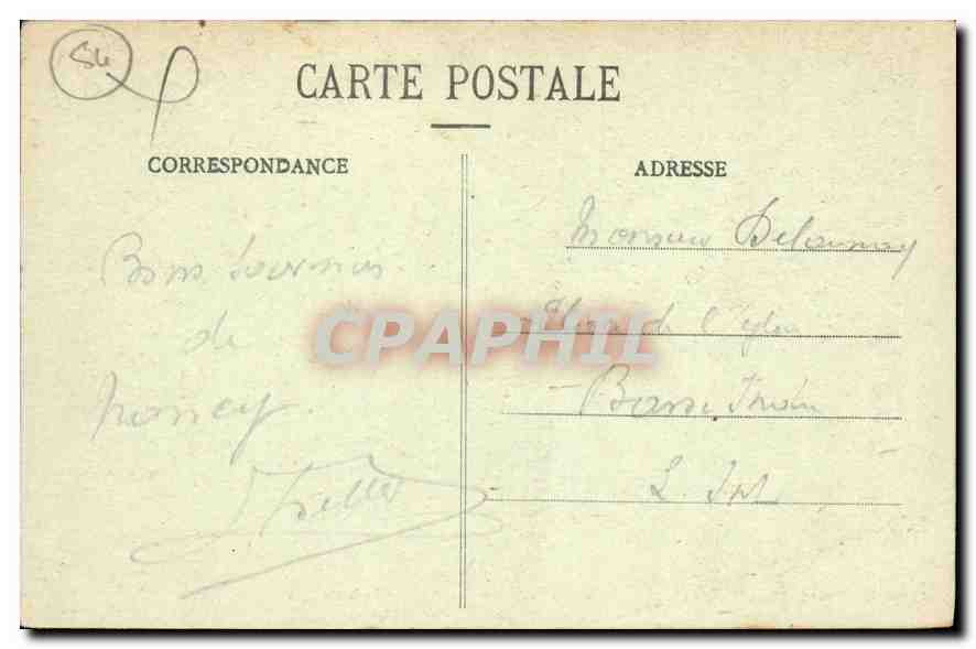 CPA NANCY La Pepiniere Kiosque de Musique Militaria — Verso