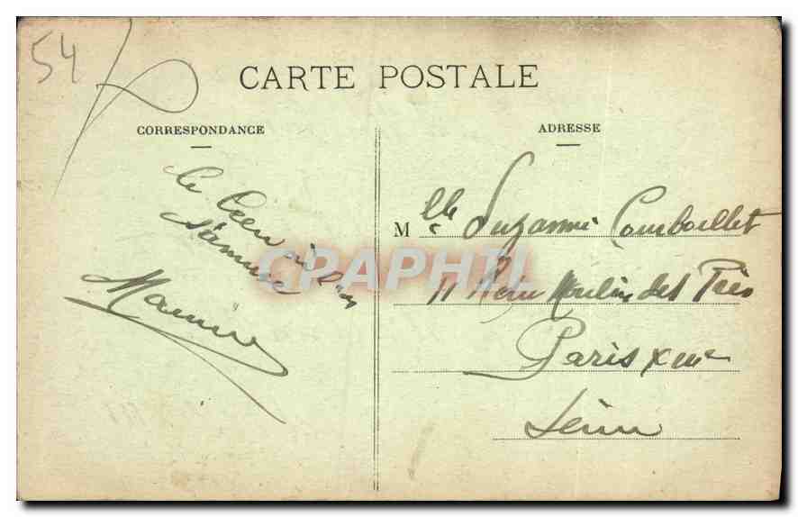 CPA Nancy Caserne Molitor Militaria — Reverso
