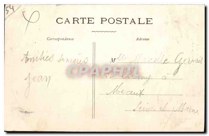 CPA Nancy Perron de l'Eglise Saint Epvre Emblemes des Evangelistes  — Verso