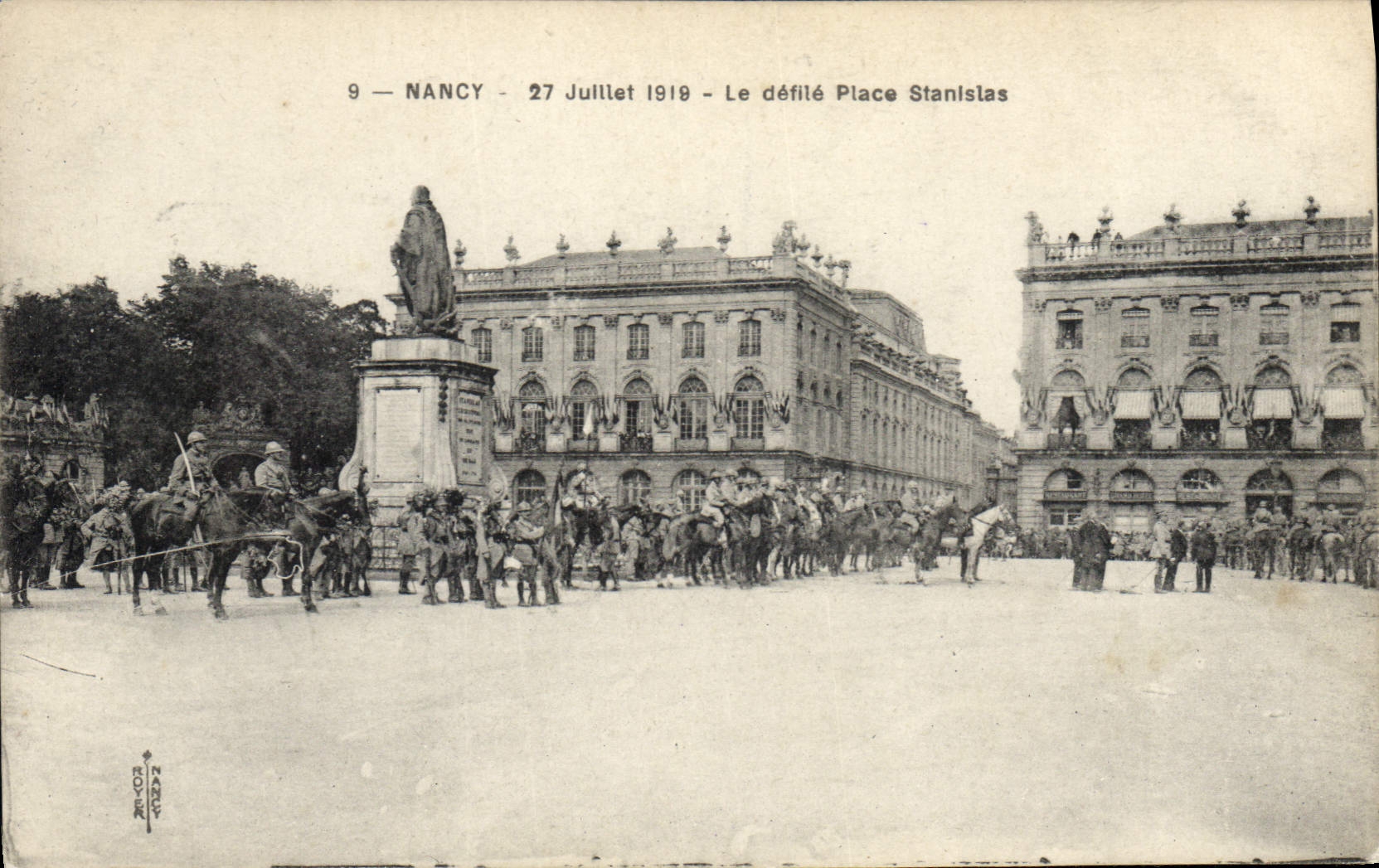 Nancy — Défilé Place Stanislas — 27 juillet 1919 — NANCY 9