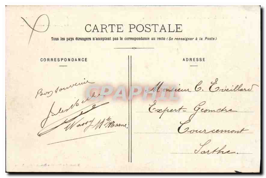 CPA Nancy Marche Couvert Eglise Saint Sebastien  — Rückseite