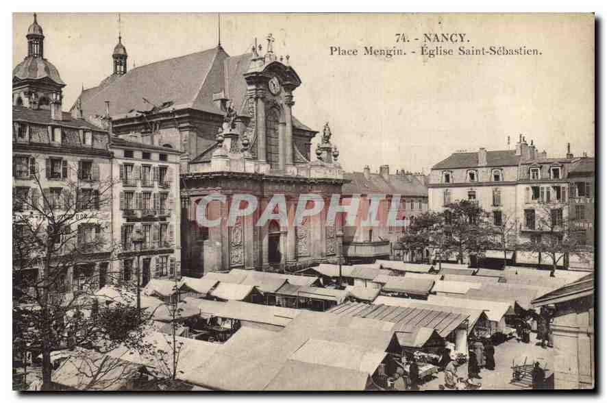 Nancy - Place Mengin - Église Saint-Sébastien