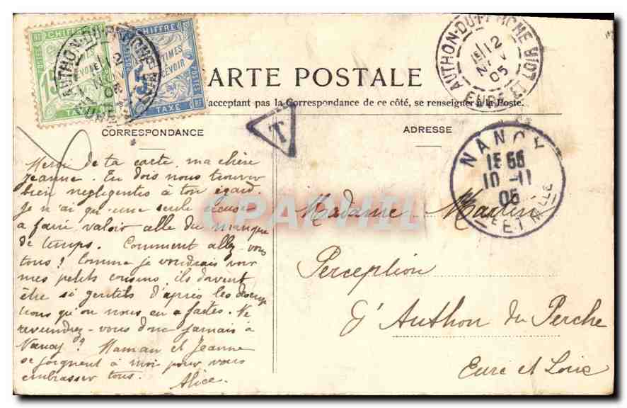 CPA Nancy Place st Square Saint Jean Temple Protestant ancienne eglise des Premontres — Rückseite