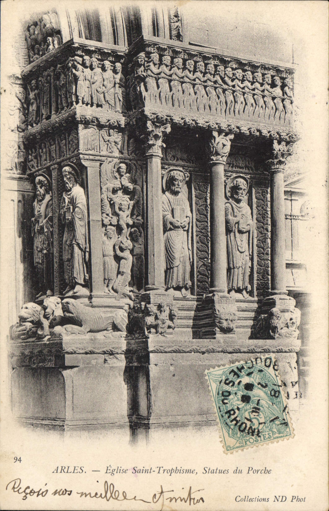 Arles — Église Saint-Trophime, Statues du Porche — Collections ND Phot n°94