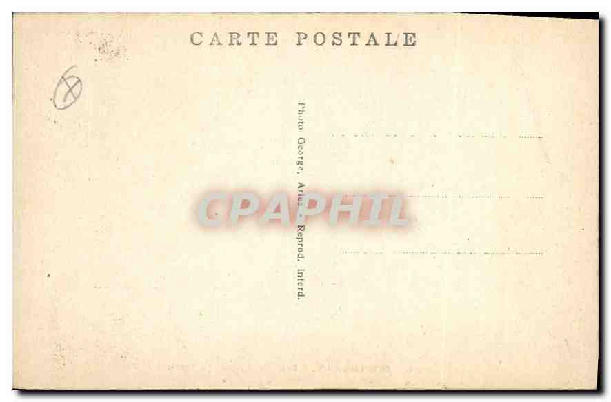 CPA Montmajour Cour du Cloitre  — Verso