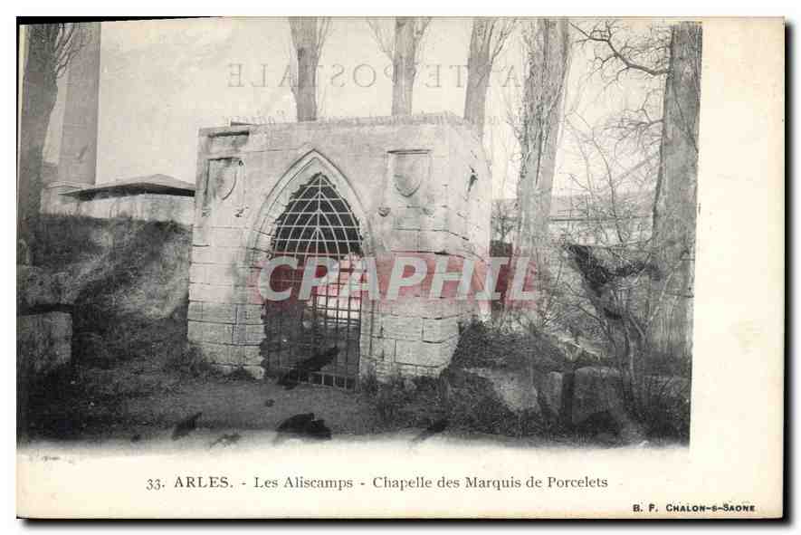 Arles - Les Aliscamps - Chapelle des Marquis de Porcelets — B. F. Chalon-sur-Saône, n°33