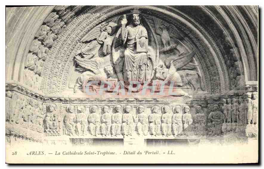 Arles — La Cathédrale Saint-Trophime — Détail du Portail — L.L.