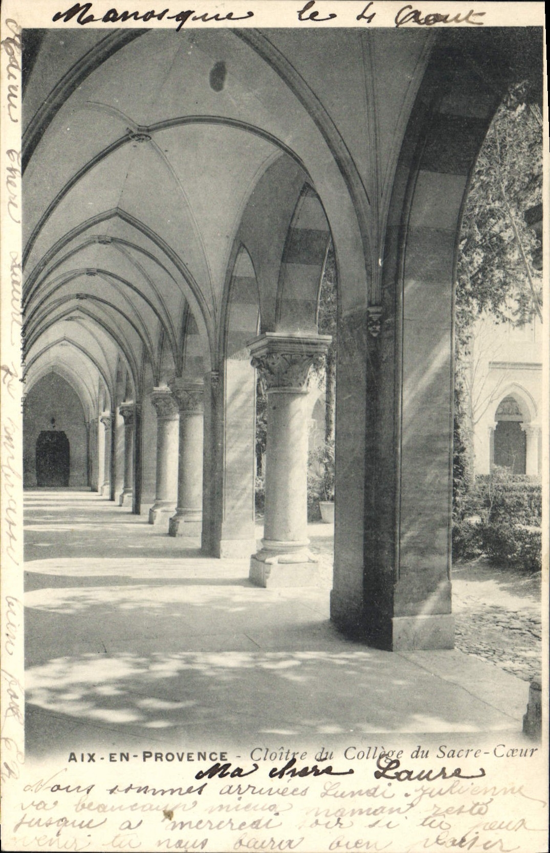 CPA Aix en Provence Cloitre du College du Sacre Coeur 