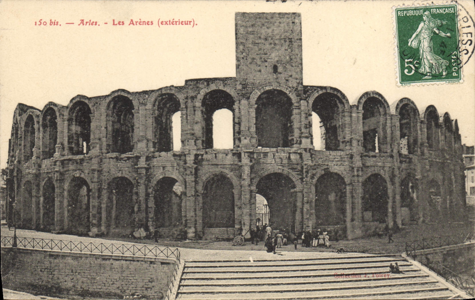 Arles - Les Arènes (extérieur) — Collection J. Loizey — n° 150 bis - Anverso