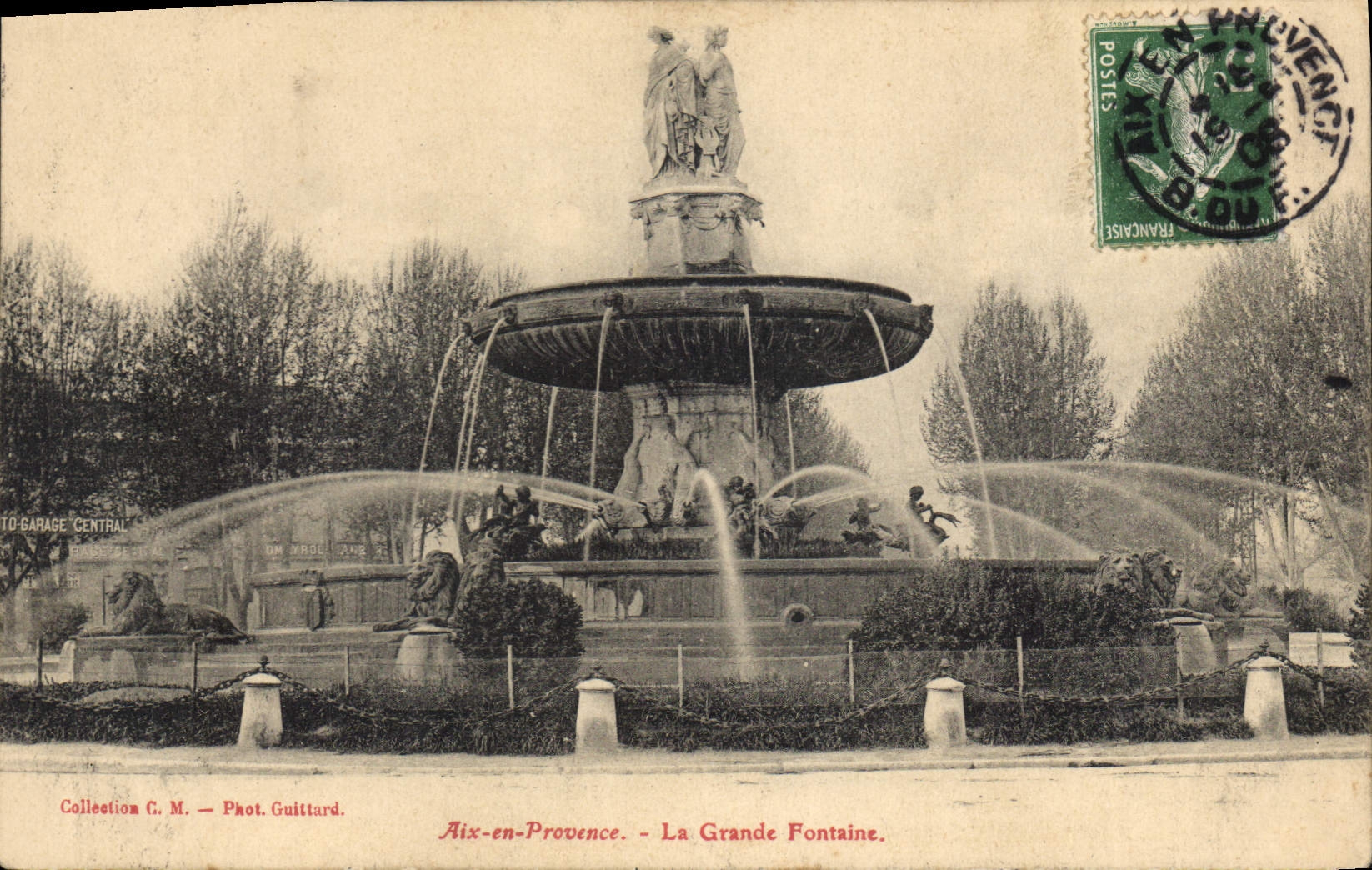 Aix-en-Provence — Die Große Fontäne — Fot. Guittard