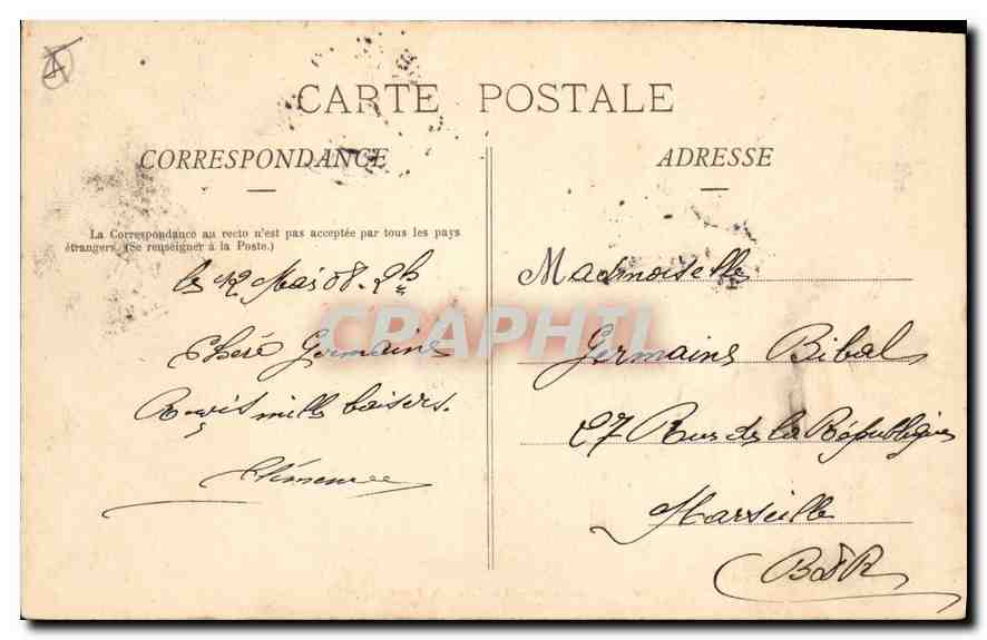 Aix-en-Provence — Die Große Fontäne — Fot. Guittard — Rückseite
