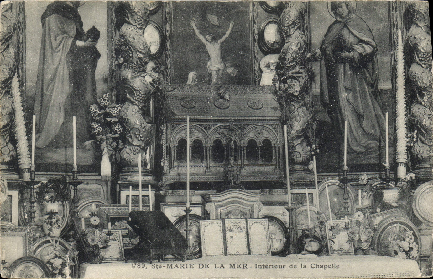 Ste-Marie de la Mèr — Intérieur de la Chapelle — éditeur non identifié, n° de série 1789