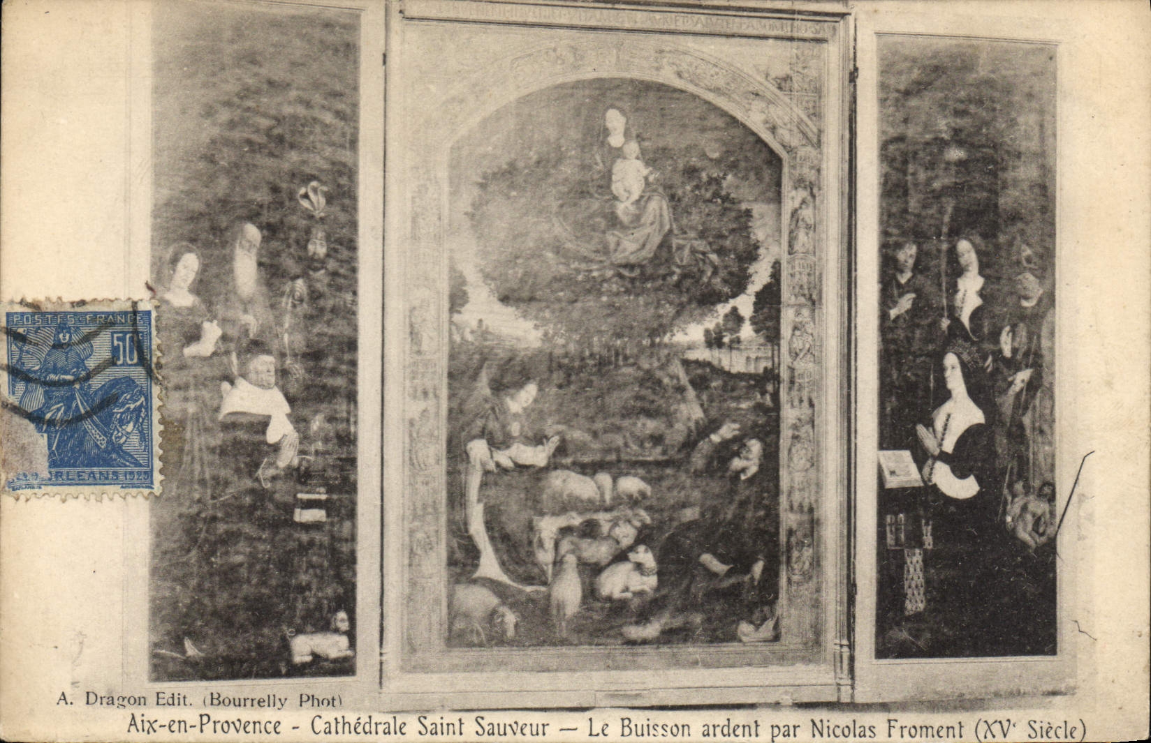 CPA Aix en Provence Cathedrale Saint Sauveur Le Buisson ardent par Nicolas Froment 