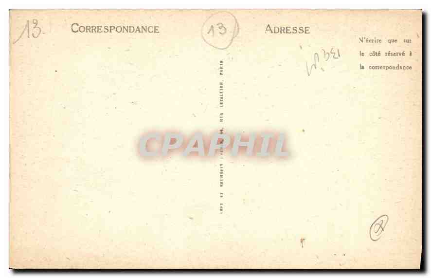 Les Saintes-Maries - Sanctuaire de la Basilique — Édition Marcheteau, Arles, n°53 — Verso