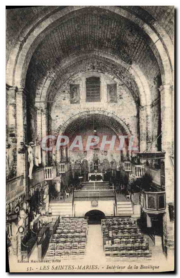 Les Saintes-Maries - Intérieur de la Basilique — Édition Marchateau, Arles, n°53