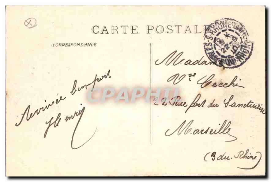 Portail de l'Église Saint-Trophime — Arles — éditeur P. Ruat, n° 2318 — Verso