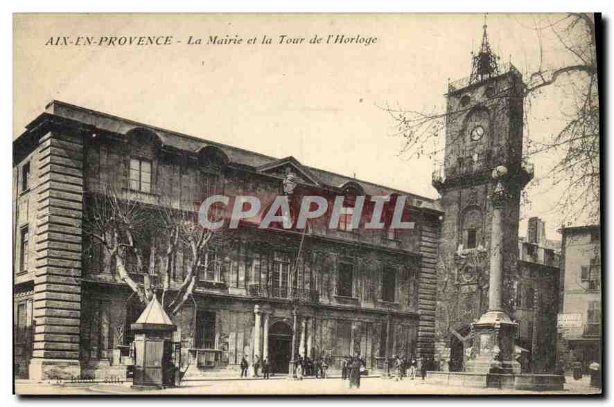 Aix-en-Provence - La Mairie et la Tour de l'Horloge — CPAPHIL