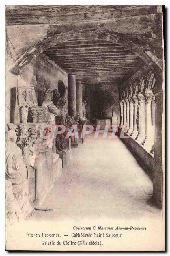 Aix-en-Provence — Kathedrale Saint Sauveur, Galerie des Klostergängen (15. Jahrhundert) — Sammlung C. Martinet