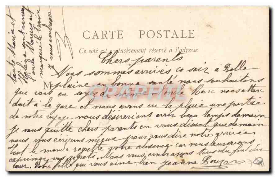 CPA Arles Les Aliscamps Allee des Tombeaux  — Rückseite