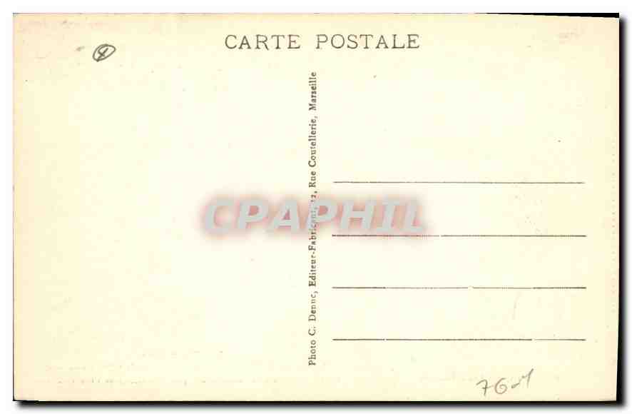 CPA En Provence L'Interieur de l'Eglise des Saintes Maries de la Mer  — Rückseite