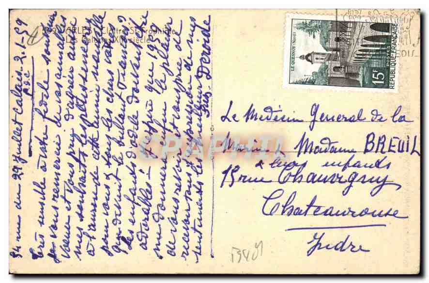 CPA Arles Cloitre de St Trophime  — Verso