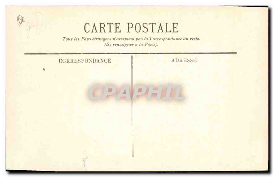 CPA Marseille Notre Dame de la Garde Cote Nord  — Rückseite
