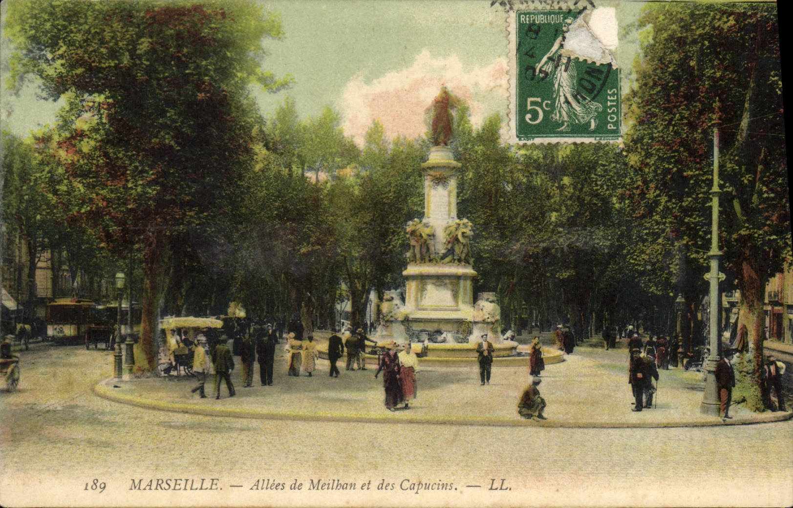 CPA Marseille Allees de Meilhan et des Capucines 