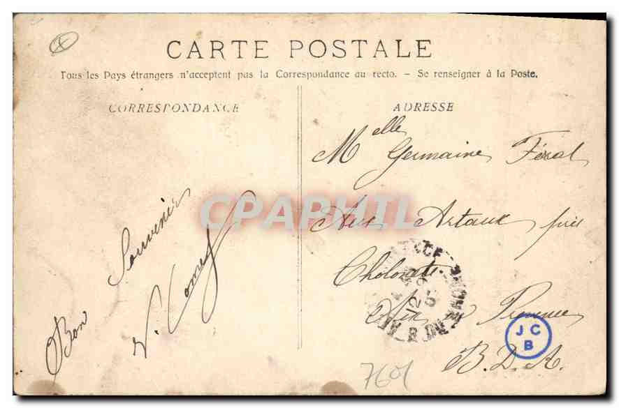 CPA La Ciotat Anse de Figuerolles  — Rückseite