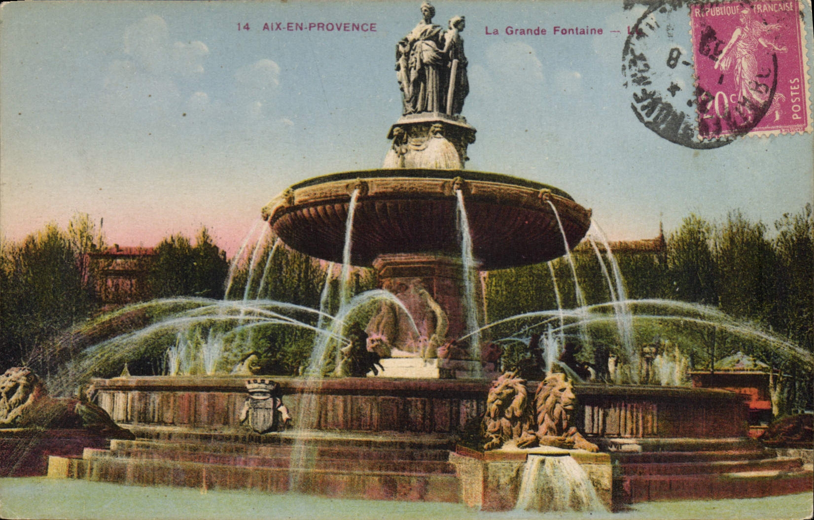 Aix-en-Provence — Die Große Fontaine — ADIA IMP. — NICE