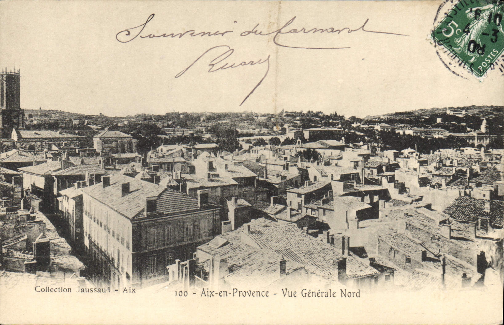 Aix-en-Provence — Allgemeiner Blick nach Norden — Sammlung Jaussaou — n°100