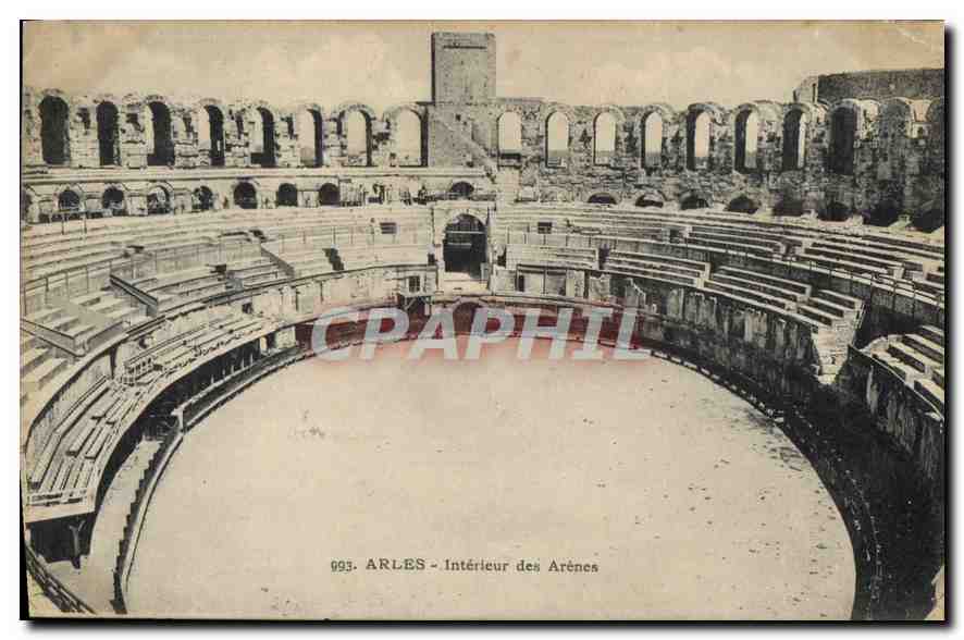 Arles — Intérieur des Arènes — CPAPHIL 993
