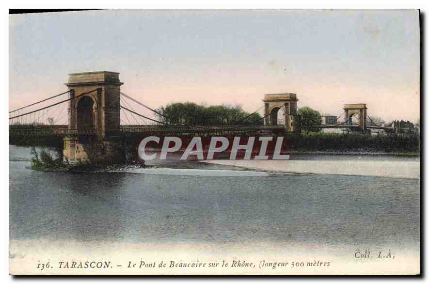 CPA Tarascon le pont de Beaucaire sur le Rhone 