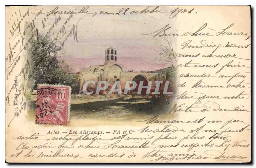 Arles — Les Aliscamps — éditeur : Riot, Nîmes