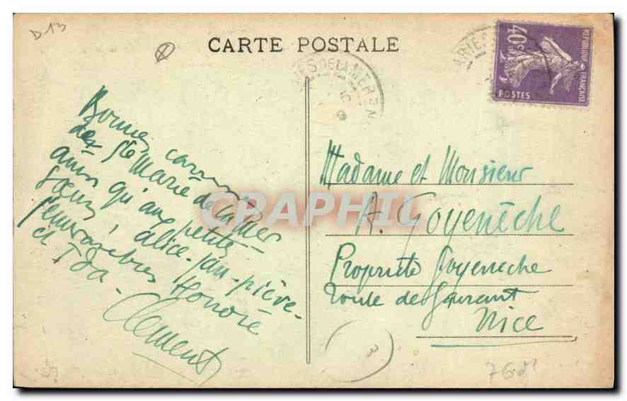 CPA Les Saintes Maries de la Mer la Basilique  — Rückseite