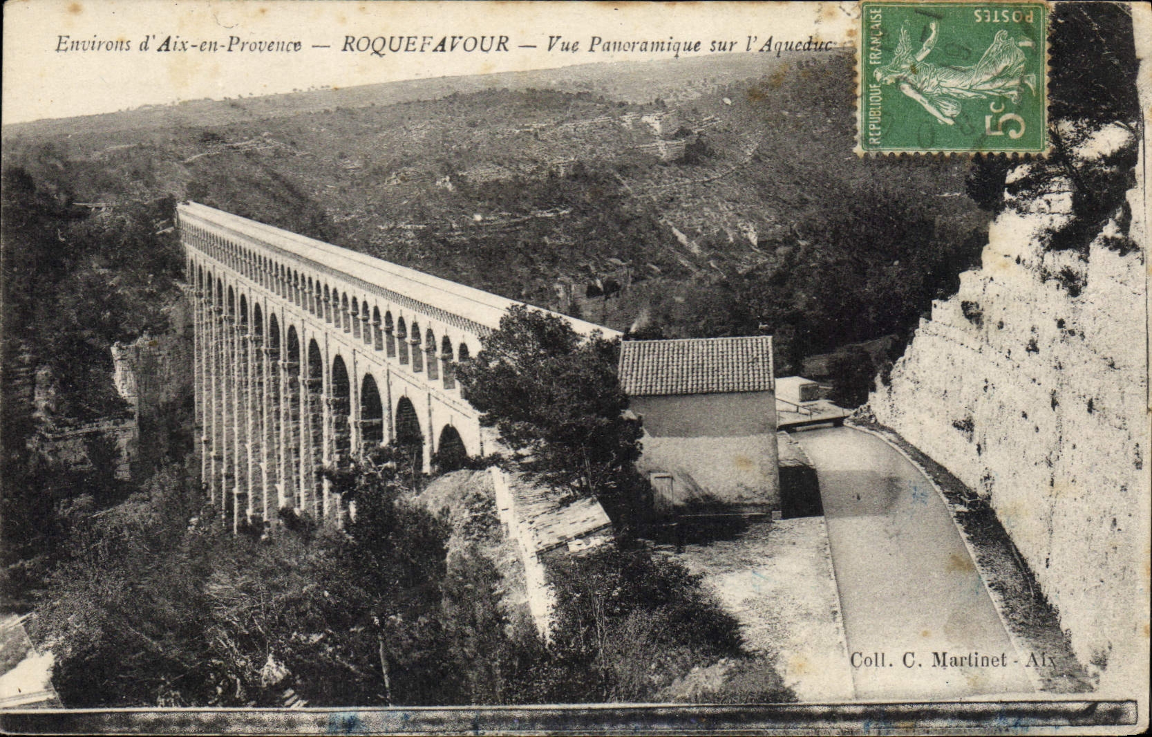Roquefeuil — Panoramic View of the Aqueduct — Collection C. Martinet - Aix