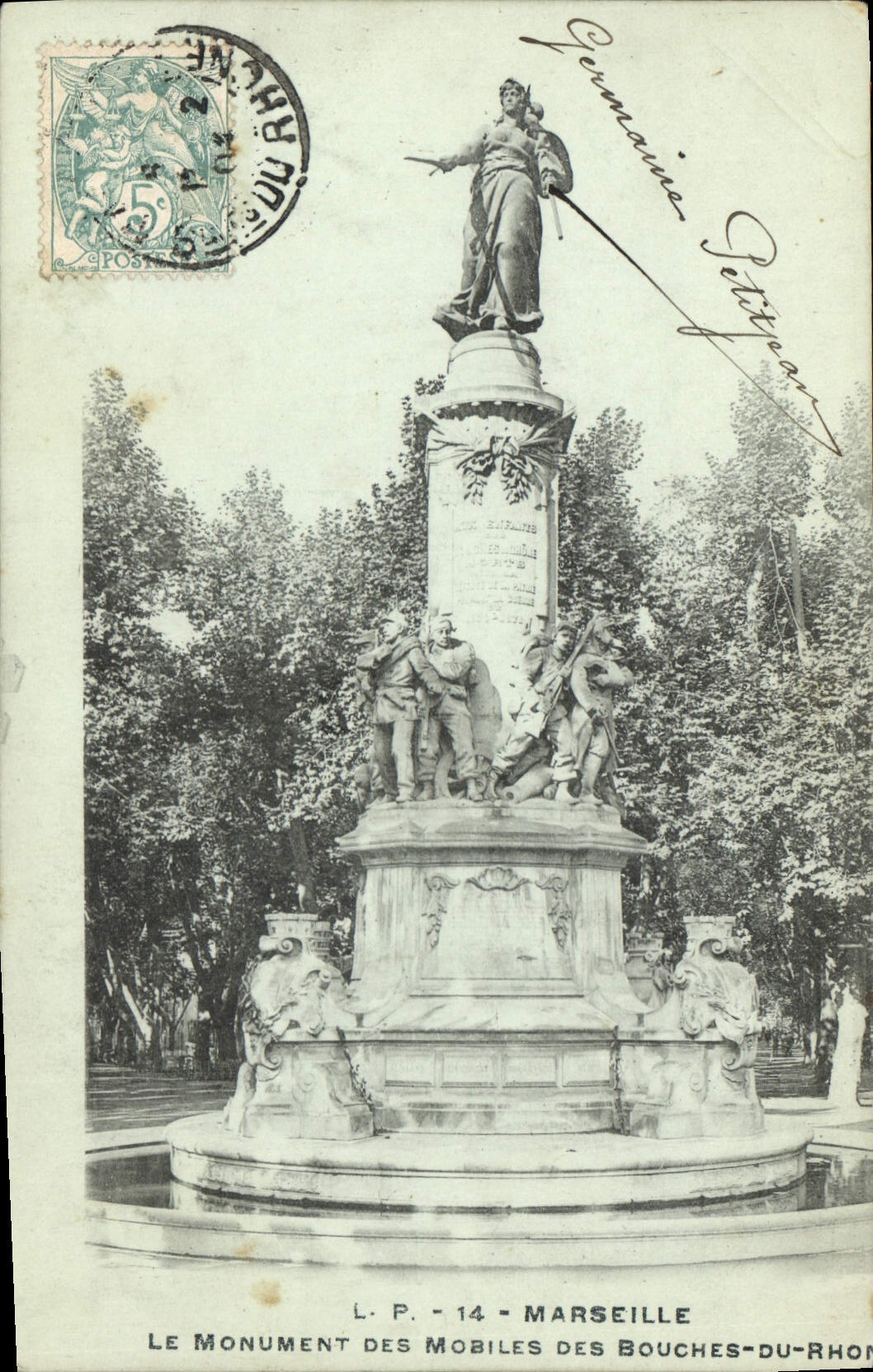 Le Monument des Mobiles des Bouches-du-Rhône — Marseille — L.P. 14