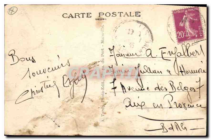CPA Eguilles B du R vue generale  — Verso