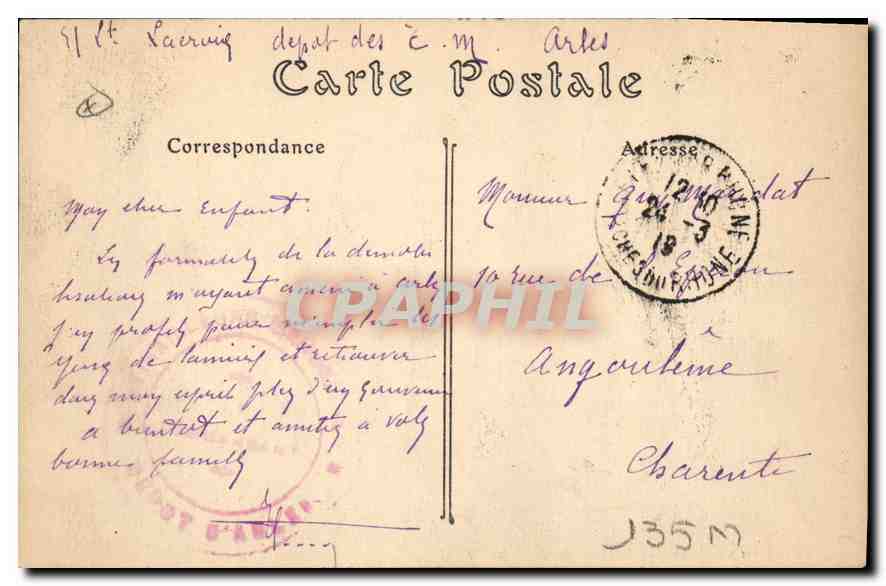 Arles — Courses de Taureaux — ND. Phol. n°80 — Rückseite