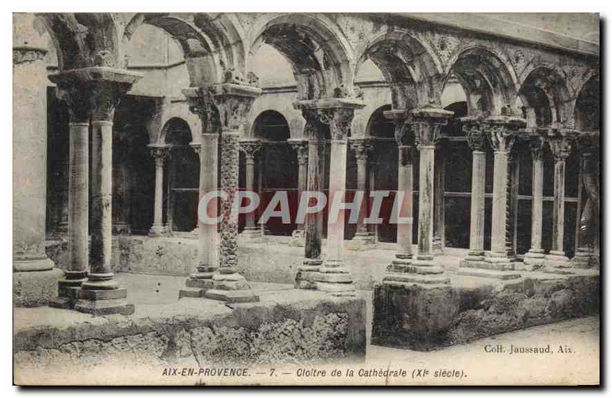Aix-en-Provence — Klostergarten der Kathedrale (11. Jahrhundert) — Sammlung Jaussaud, Aix.