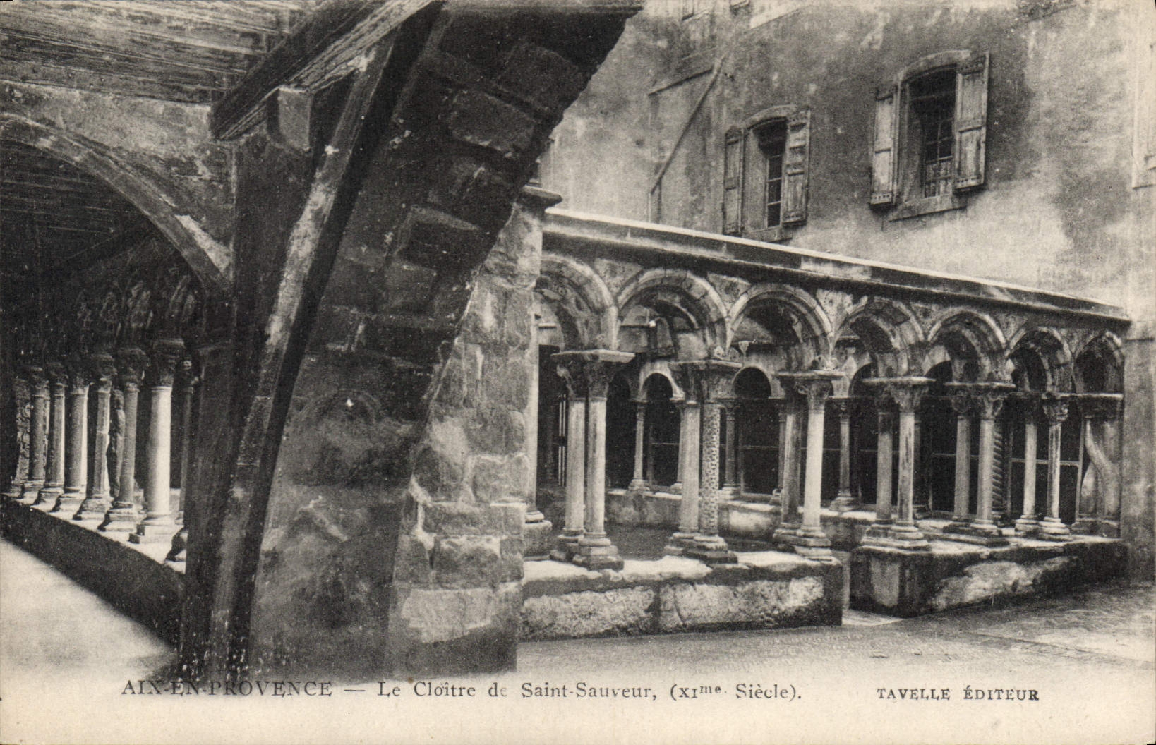 Aix-en-Provence — Der Cloister von Saint-Sauveur, (11. Jahrhundert). — Verlag Tavelle