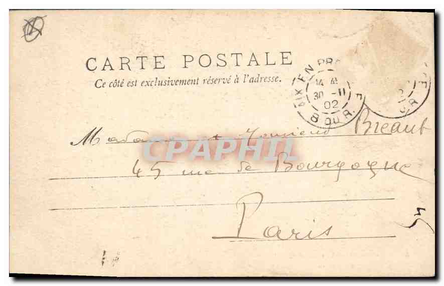 CPA Aix en Provence vue generale  — Verso