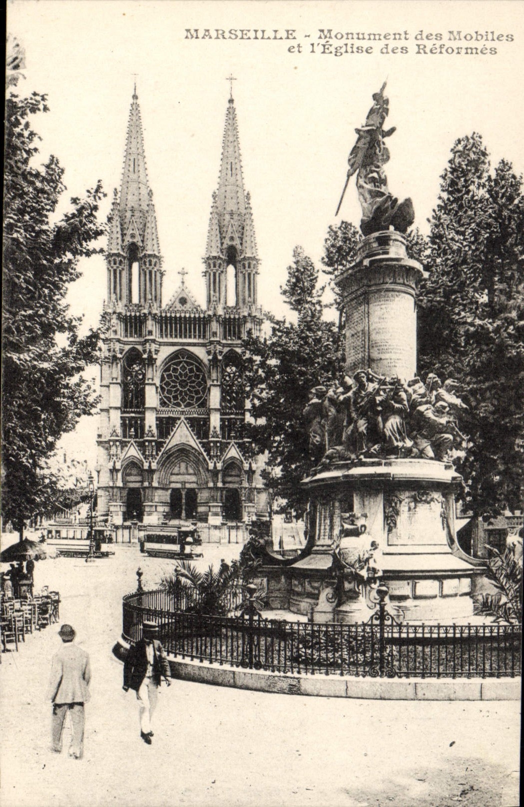 Marseille — Denkmal der Mobiles und die Reformierte Kirche