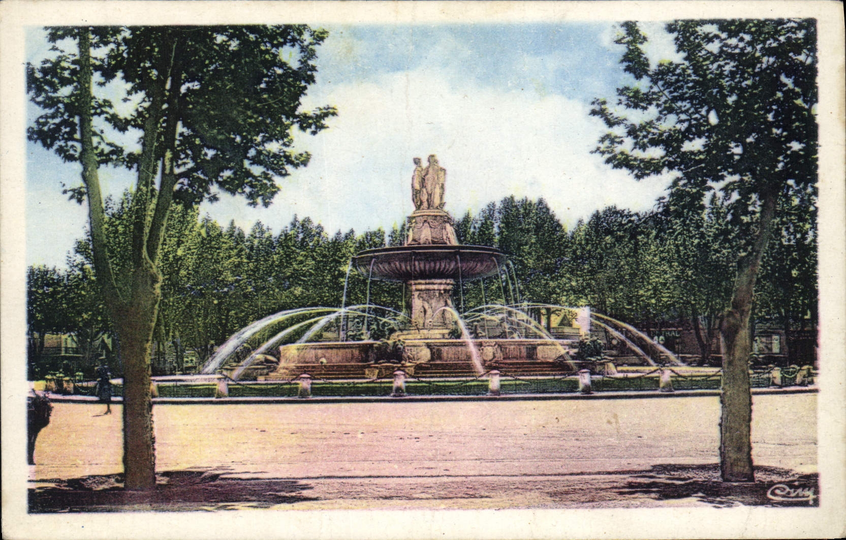 Aix-en-Provence — La grande Fontaine — Ciry