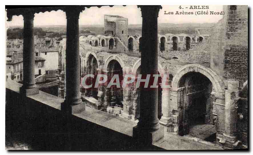 CPA Arles Les Arenes Cote Nord 