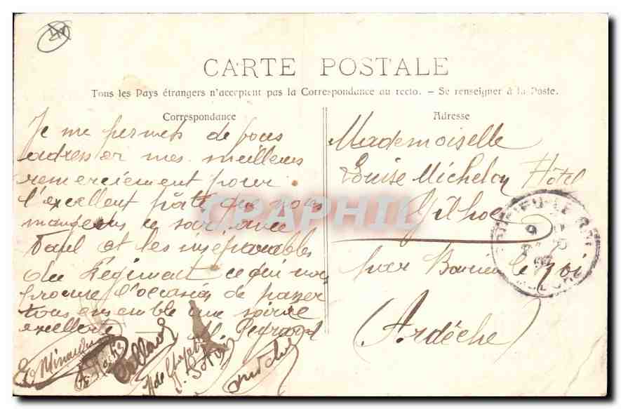 Aix-en-Provence - Die Grande Fontaine — Foto Guittard — Rückseite