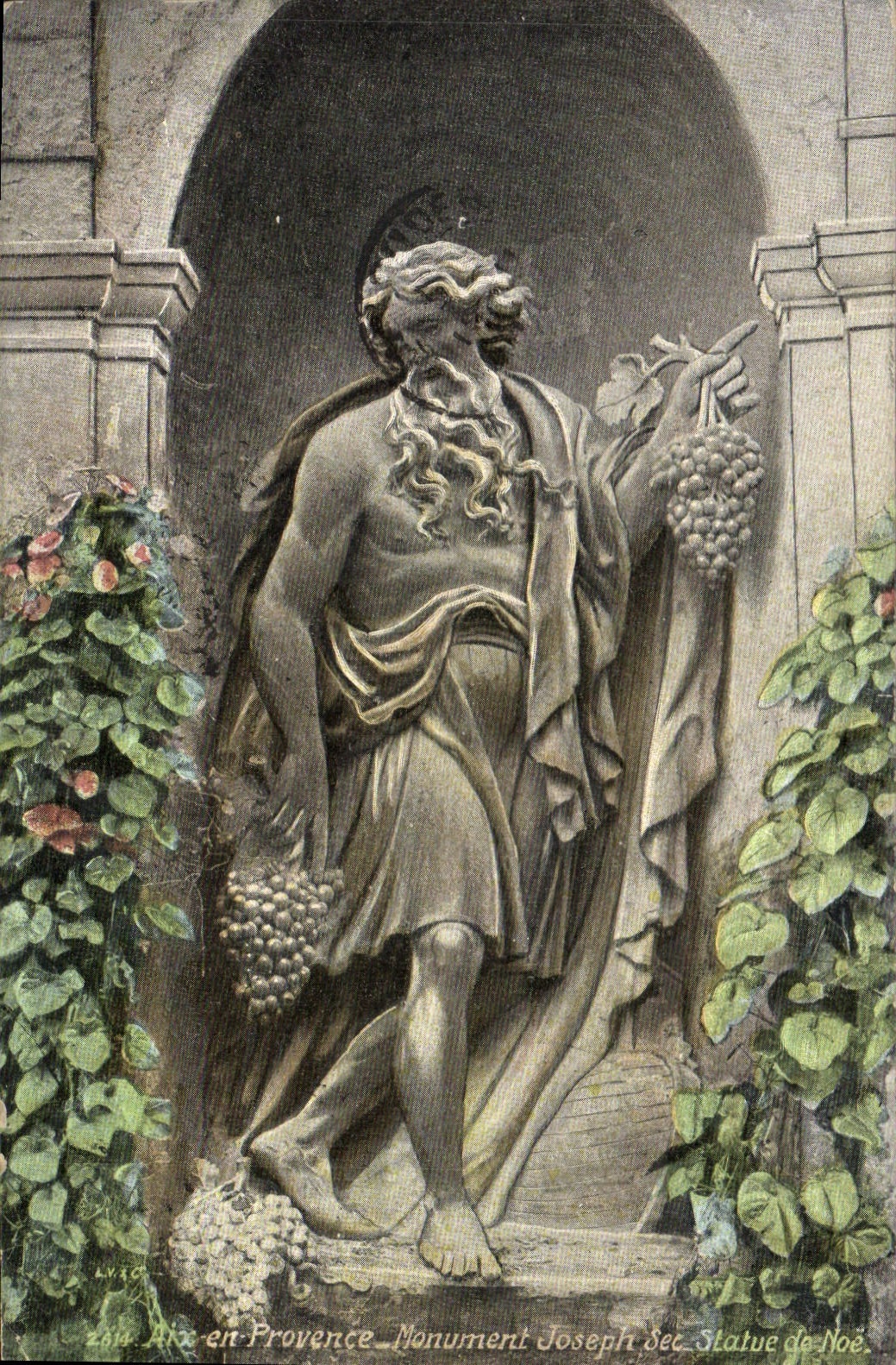 Aix-en-Provence — Monument Joseph Sec — Statue Noah