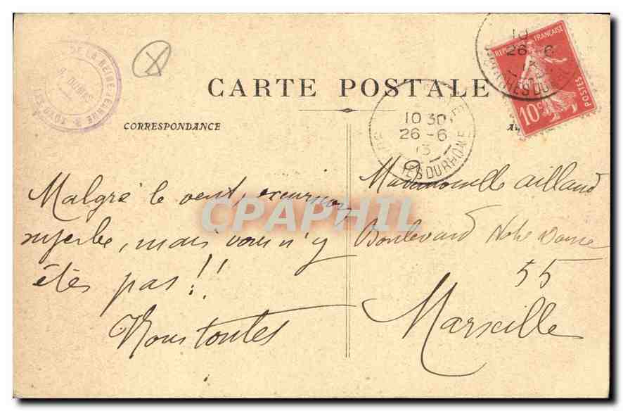LES BAUX – Escarpements du plateau des Baux — Tour dite Sarrasine, sentinelle avancée du Château — Verso